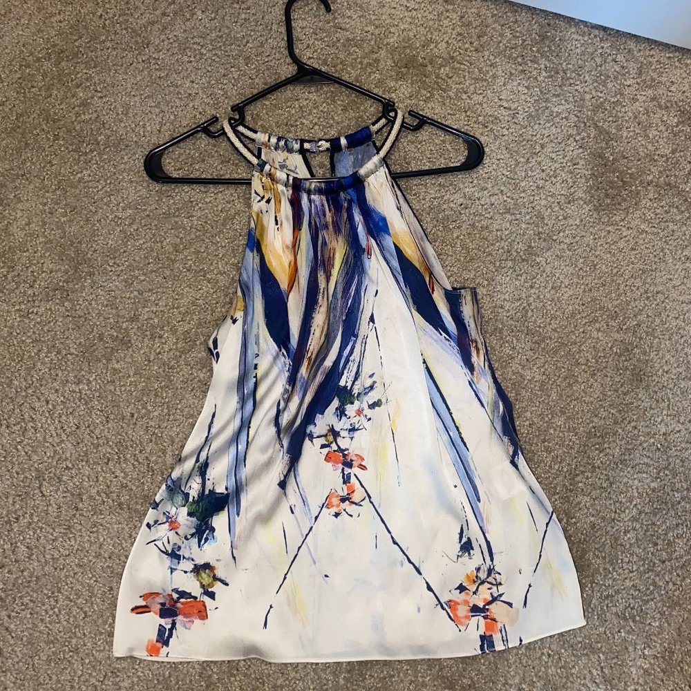 Elie Tahari beautiful sleeveless scoop neck tank top, size M